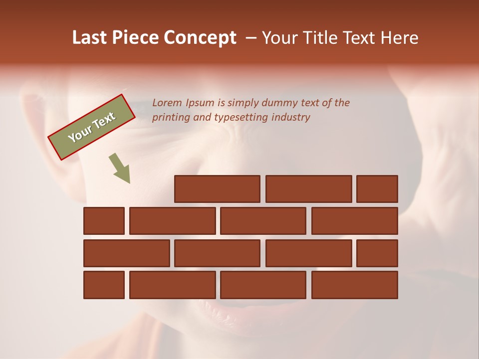 One Head Hair PowerPoint Template