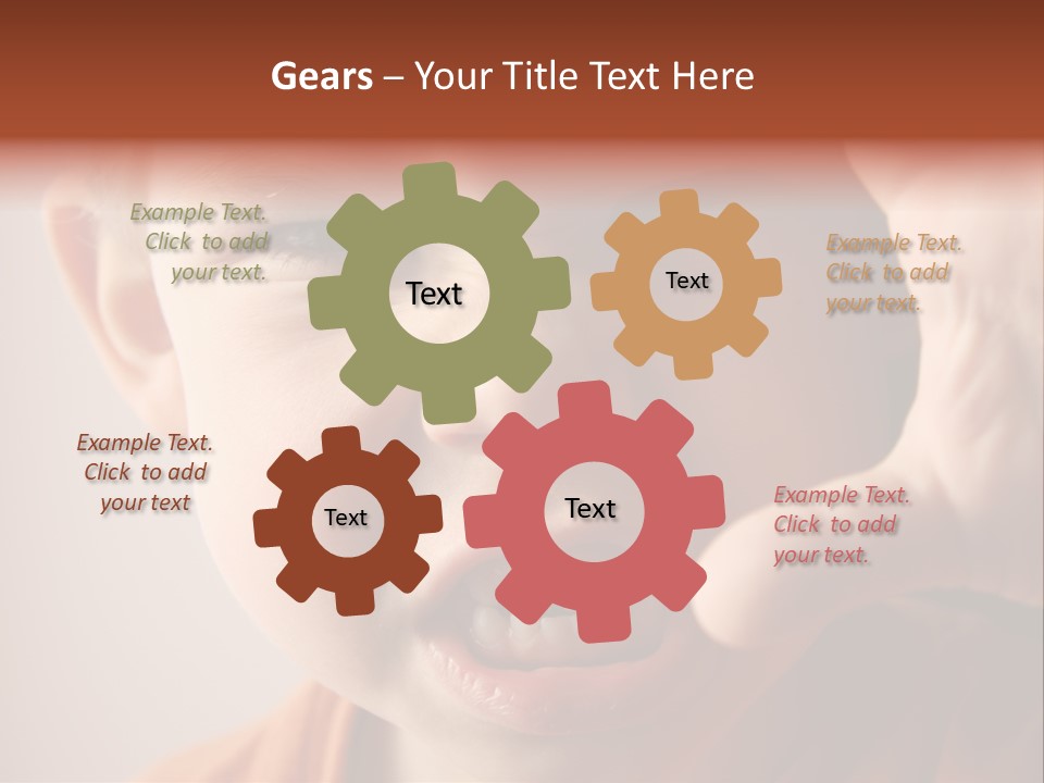 One Head Hair PowerPoint Template