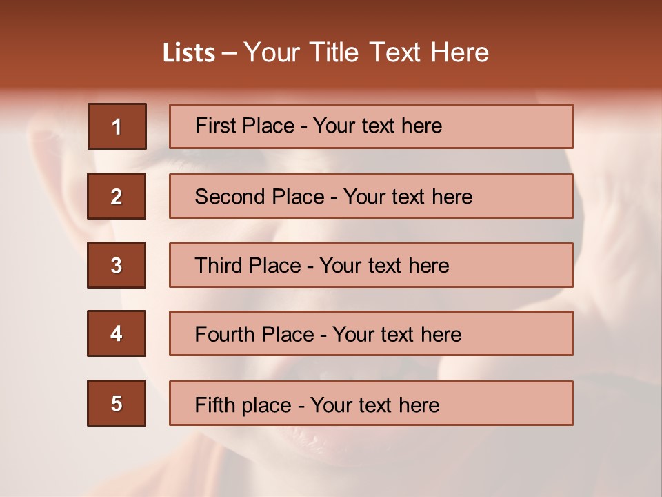 One Head Hair PowerPoint Template