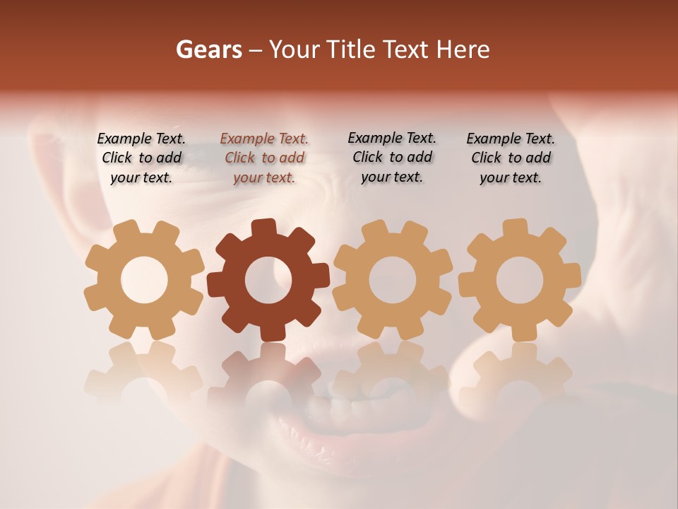 One Head Hair PowerPoint Template