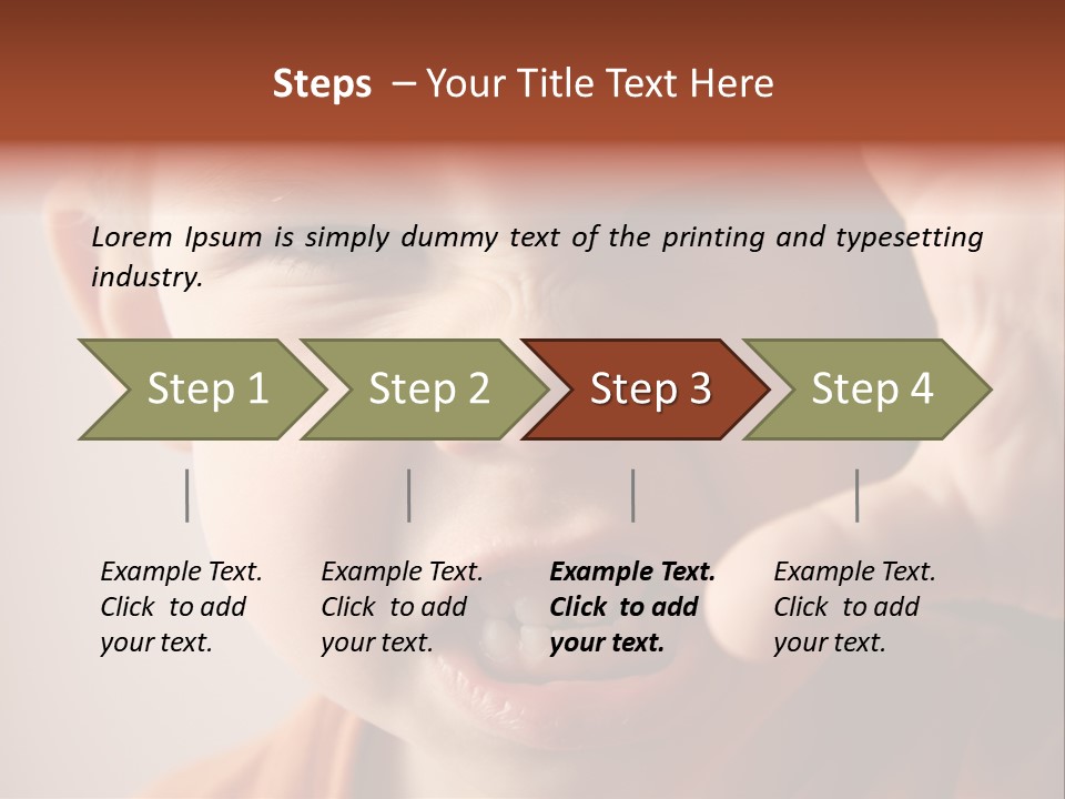 One Head Hair PowerPoint Template