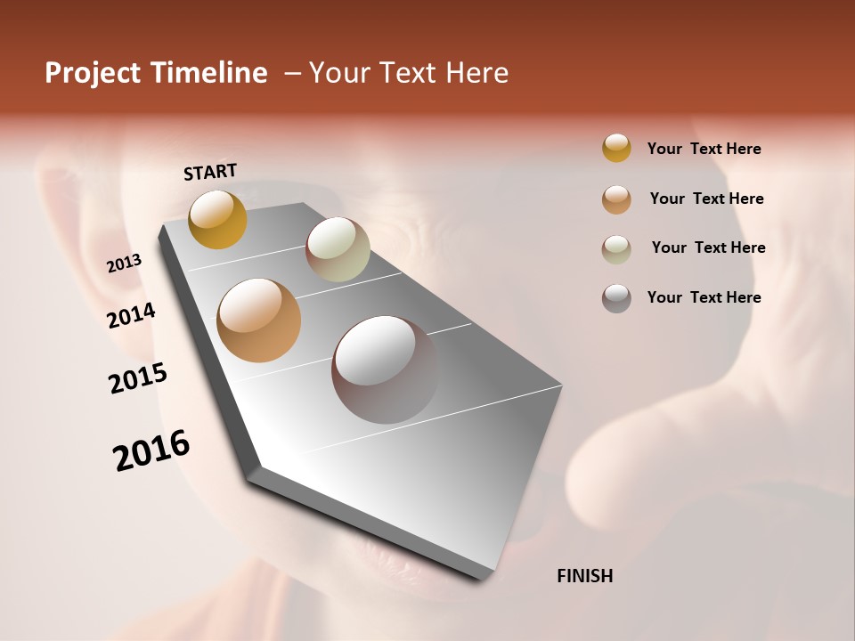One Head Hair PowerPoint Template