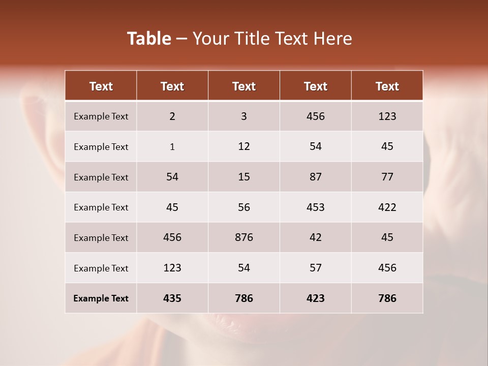 One Head Hair PowerPoint Template