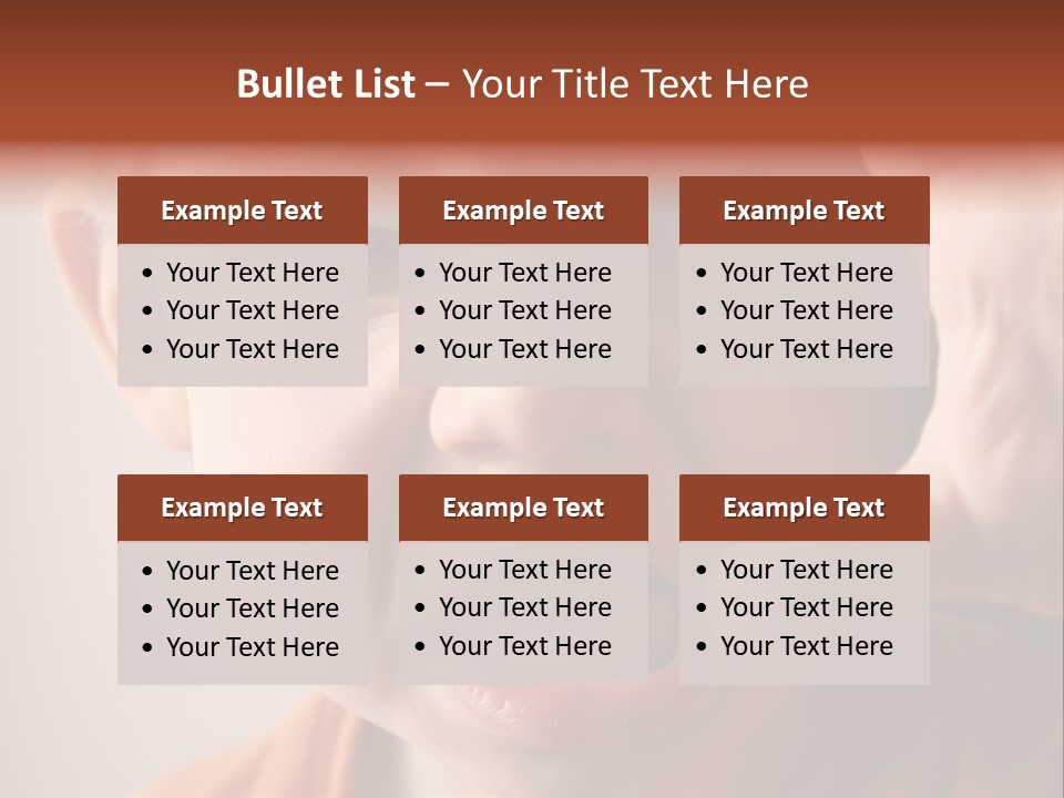 One Head Hair PowerPoint Template