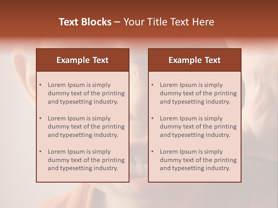 One Head Hair PowerPoint Template