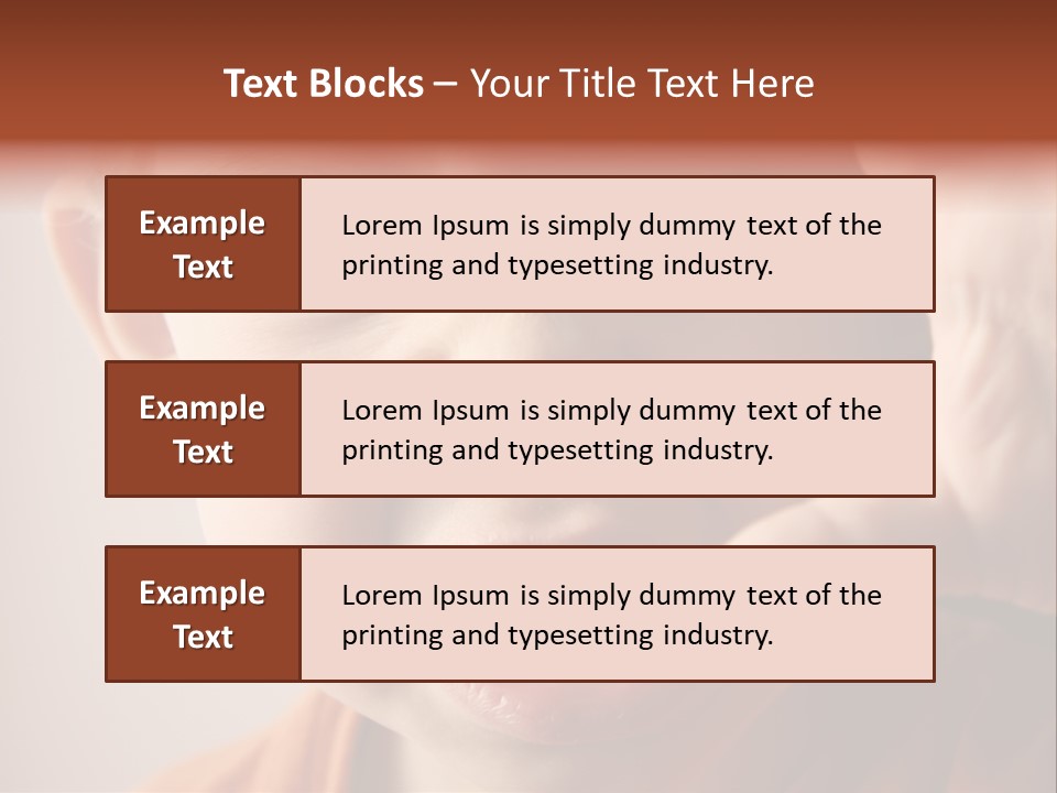 One Head Hair PowerPoint Template