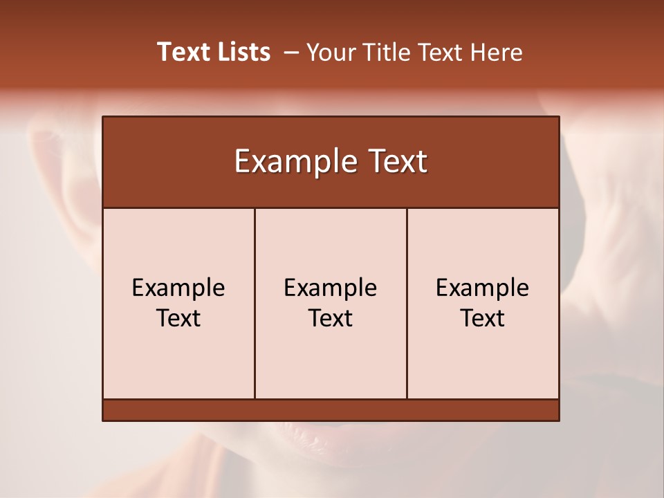 One Head Hair PowerPoint Template