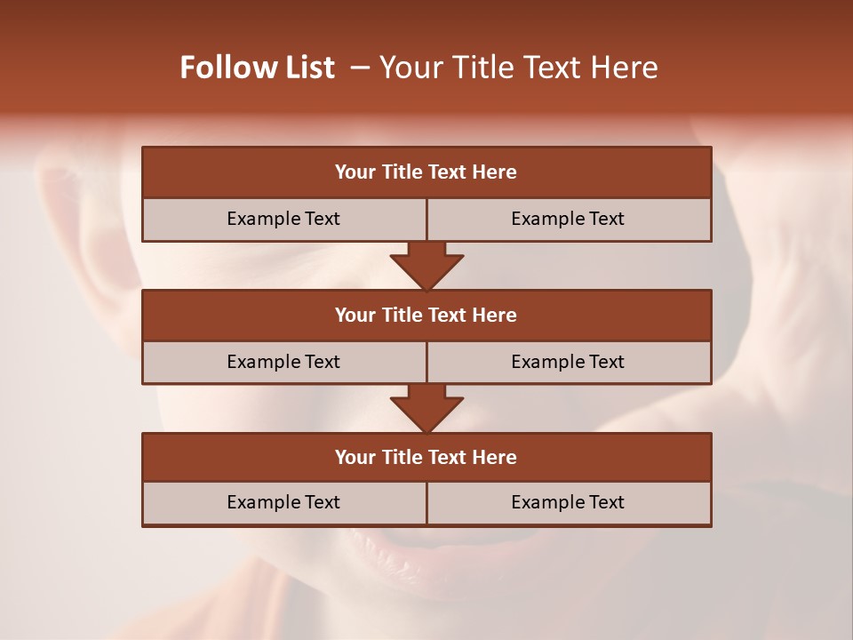 One Head Hair PowerPoint Template
