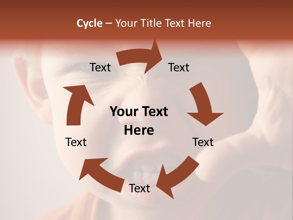 One Head Hair PowerPoint Template