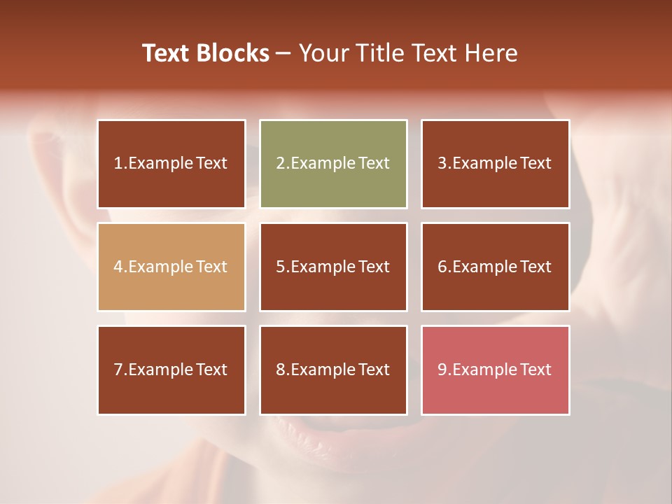 One Head Hair PowerPoint Template