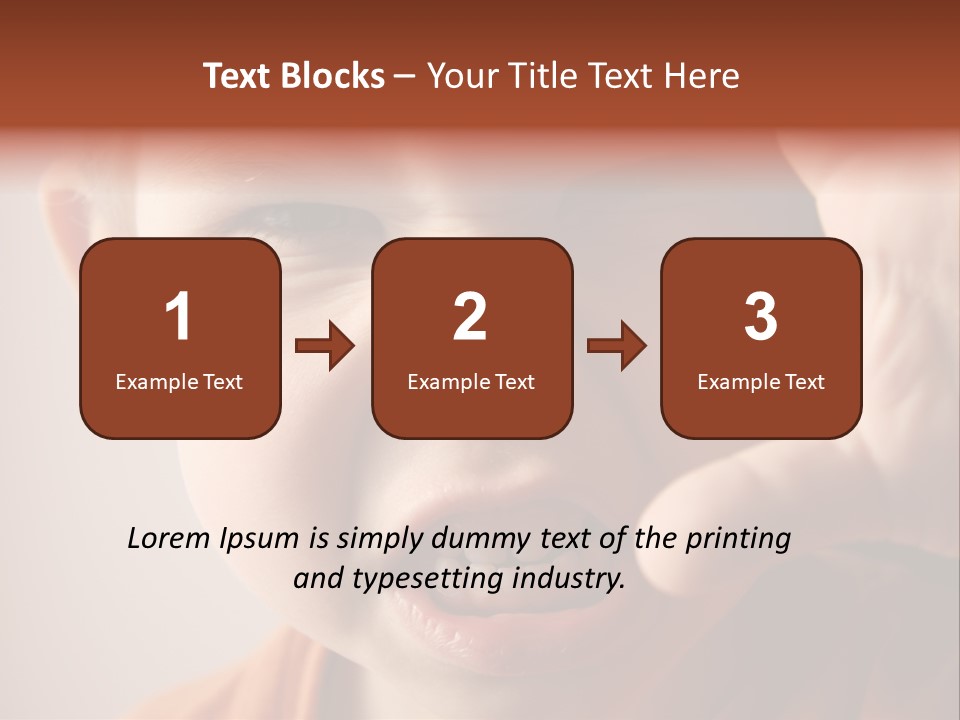 One Head Hair PowerPoint Template