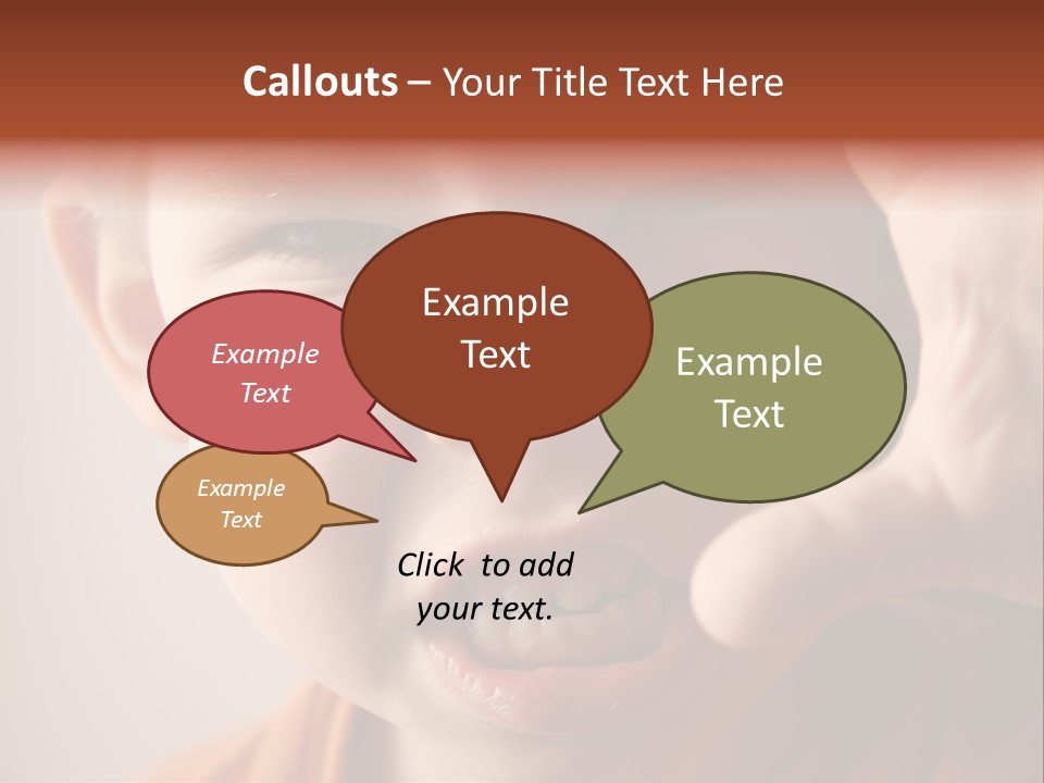 One Head Hair PowerPoint Template