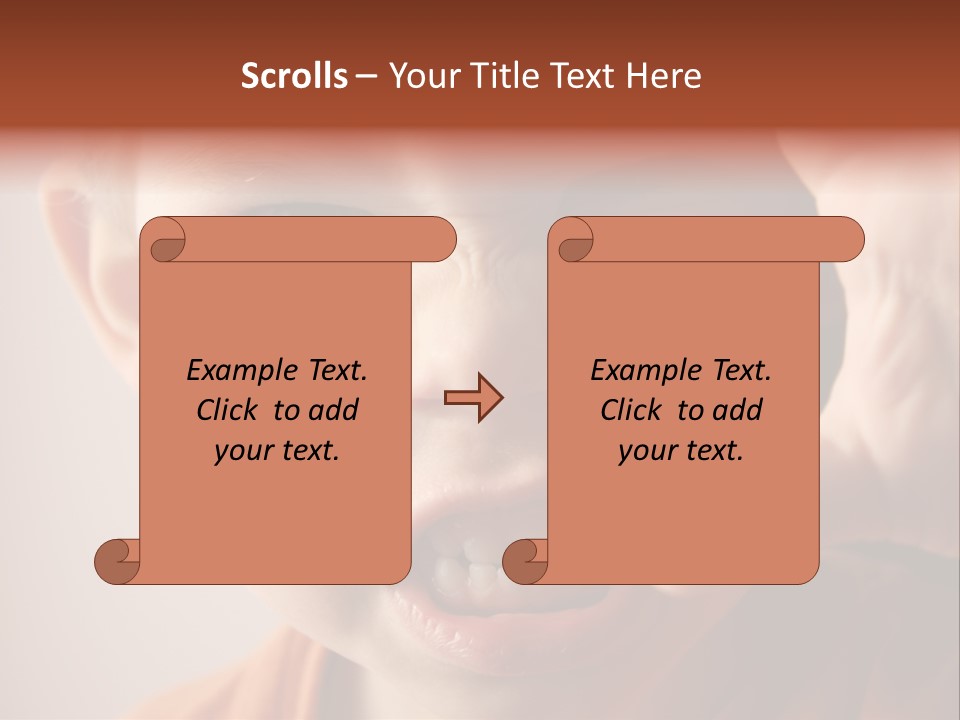 One Head Hair PowerPoint Template
