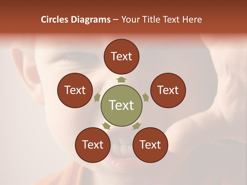 One Head Hair PowerPoint Template