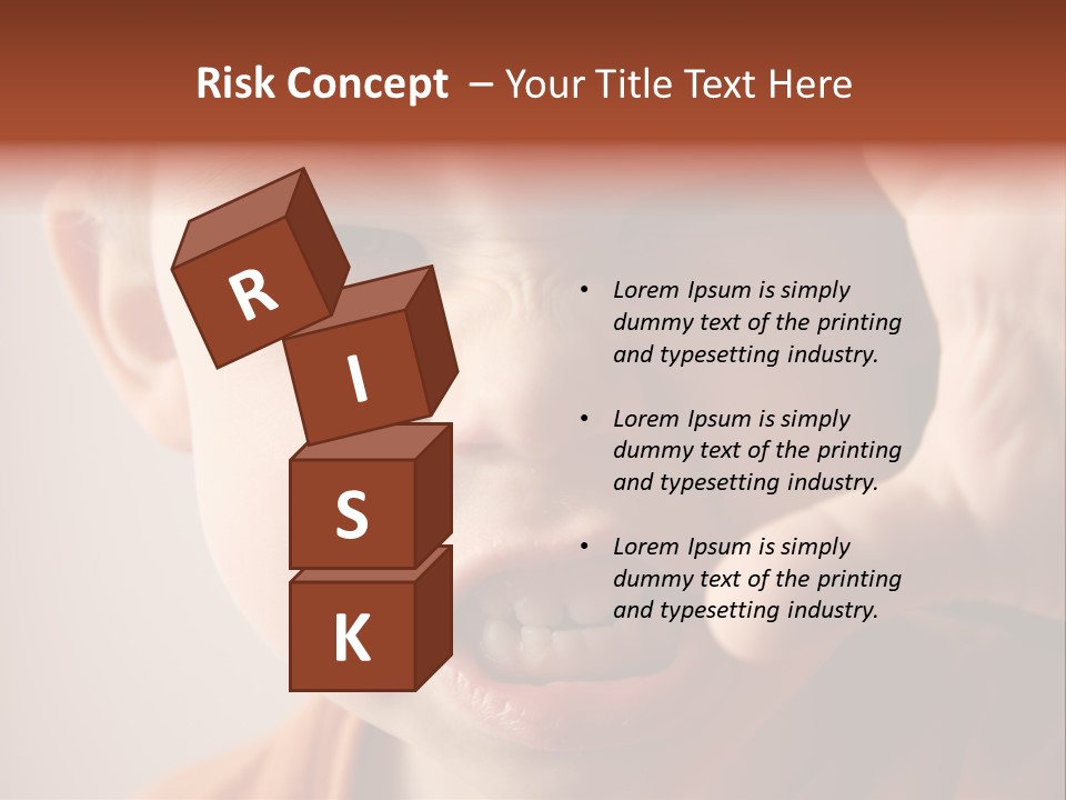 One Head Hair PowerPoint Template