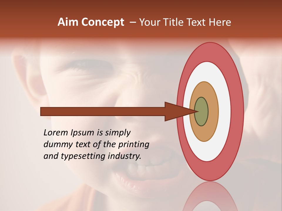 One Head Hair PowerPoint Template