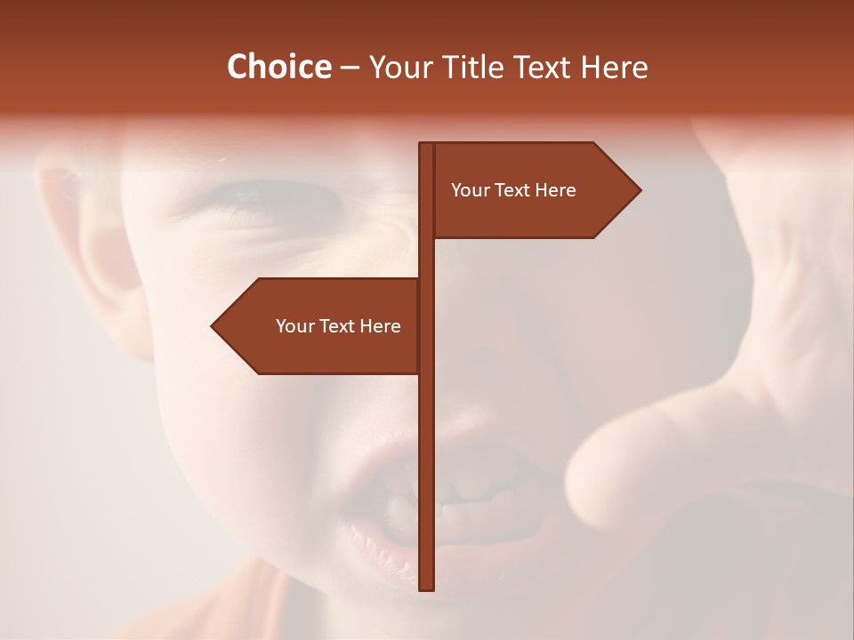 One Head Hair PowerPoint Template