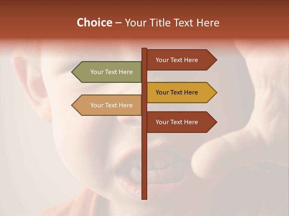 One Head Hair PowerPoint Template