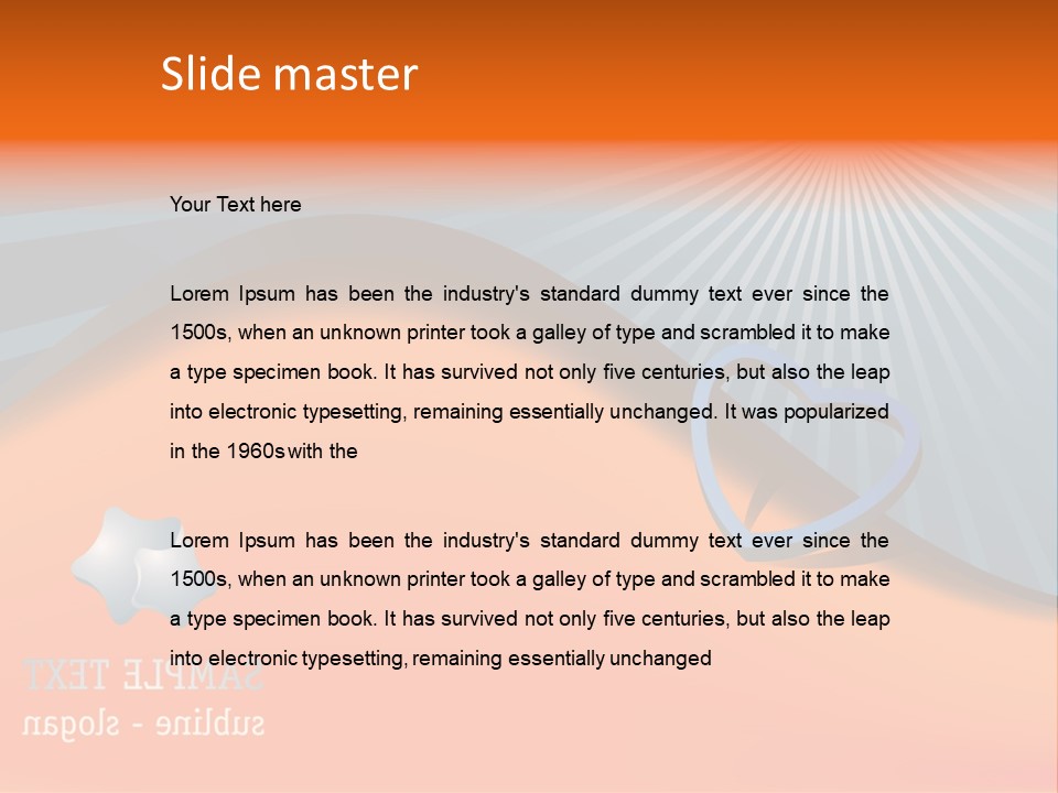 Banner Blank Business PowerPoint Template