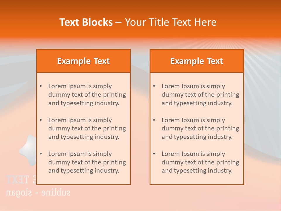 Banner Blank Business PowerPoint Template