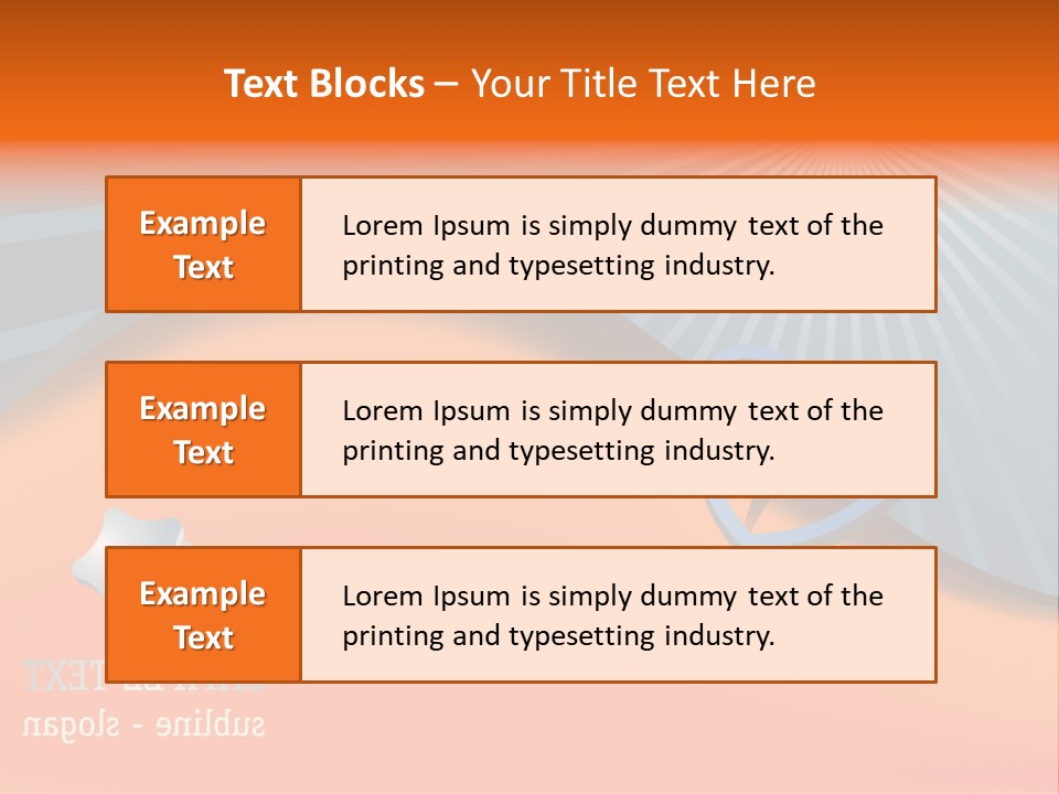 Banner Blank Business PowerPoint Template