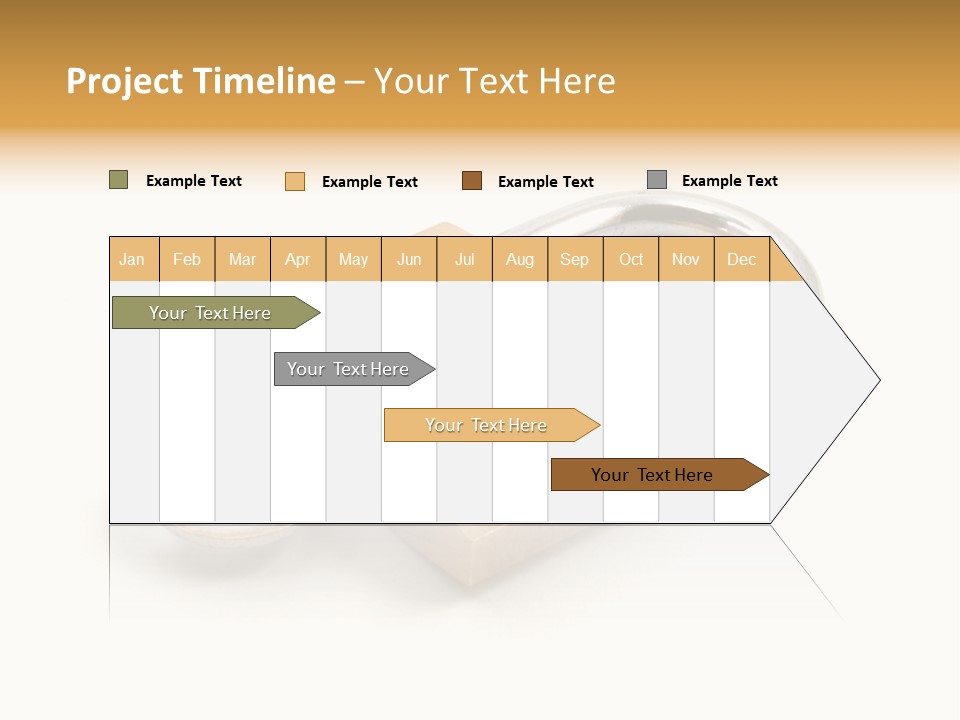 A Golden Padlock With A Key On A White Background PowerPoint Template