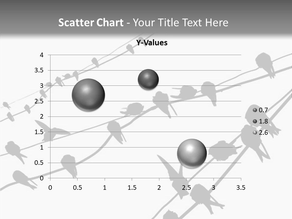 A Group Of Birds Sitting On Top Of Power Lines PowerPoint Template