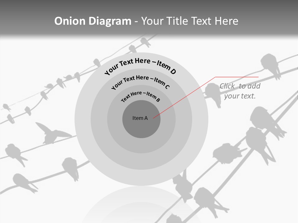 A Group Of Birds Sitting On Top Of Power Lines PowerPoint Template