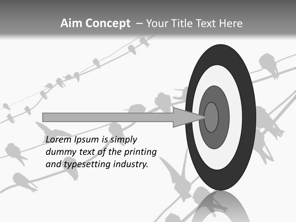 A Group Of Birds Sitting On Top Of Power Lines PowerPoint Template