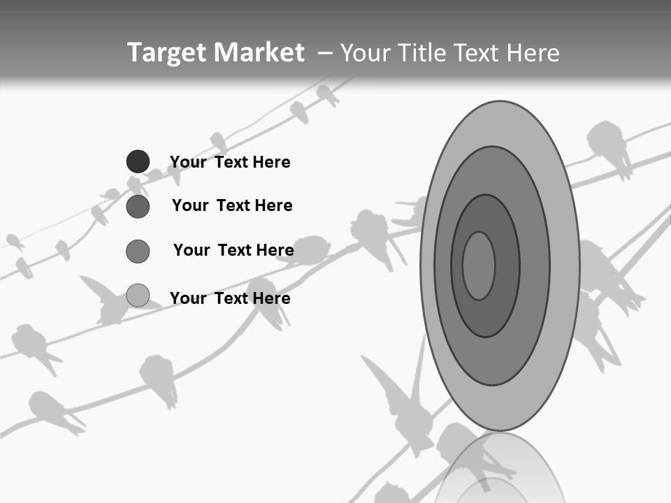 A Group Of Birds Sitting On Top Of Power Lines PowerPoint Template