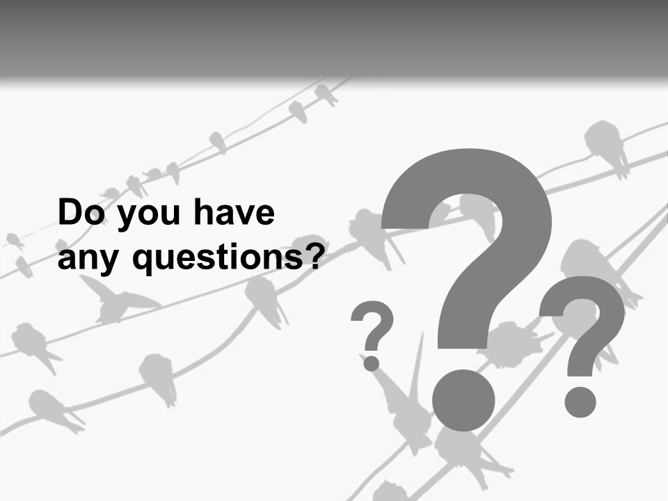 A Group Of Birds Sitting On Top Of Power Lines PowerPoint Template