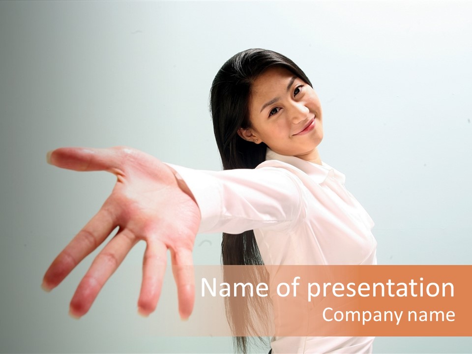 Secretary College Young PowerPoint Template