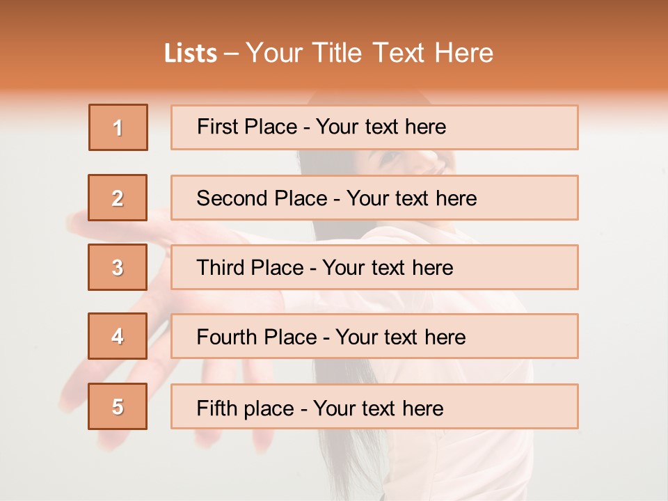 Secretary College Young PowerPoint Template