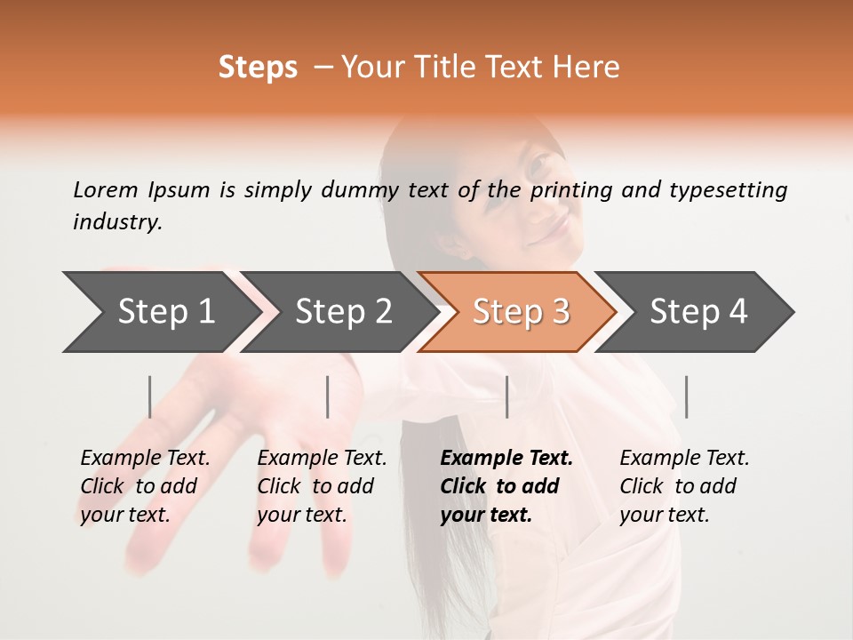 Secretary College Young PowerPoint Template