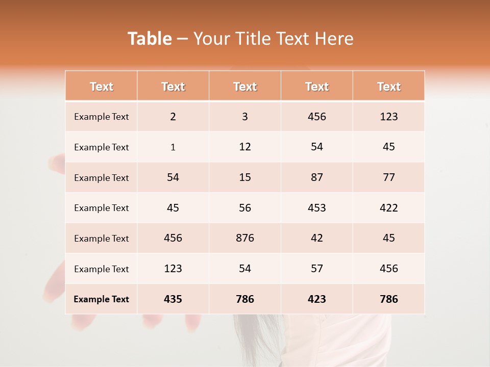 Secretary College Young PowerPoint Template