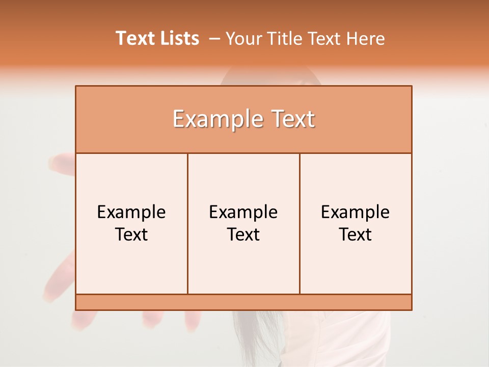 Secretary College Young PowerPoint Template