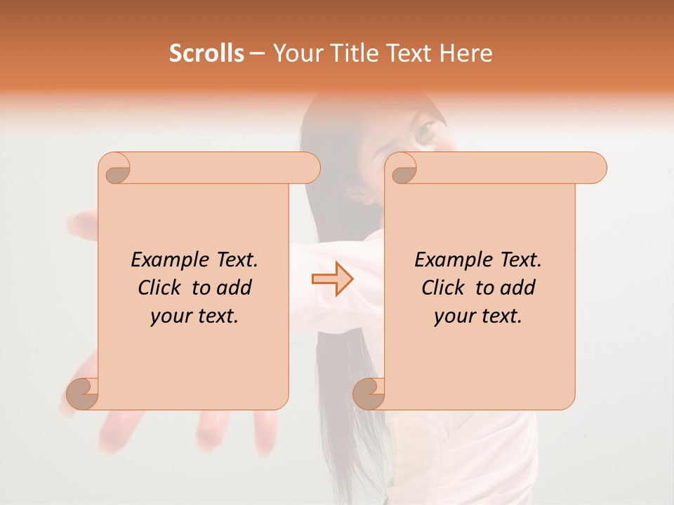 Secretary College Young PowerPoint Template