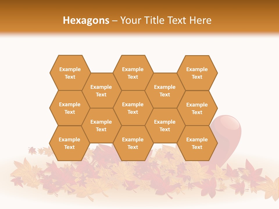 A Heart Surrounded By Leaves On A White Background PowerPoint Template