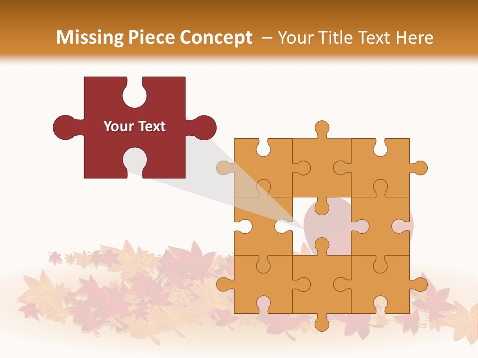 A Heart Surrounded By Leaves On A White Background PowerPoint Template