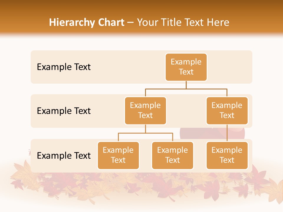 A Heart Surrounded By Leaves On A White Background PowerPoint Template