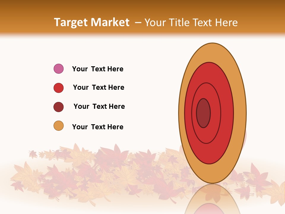 A Heart Surrounded By Leaves On A White Background PowerPoint Template