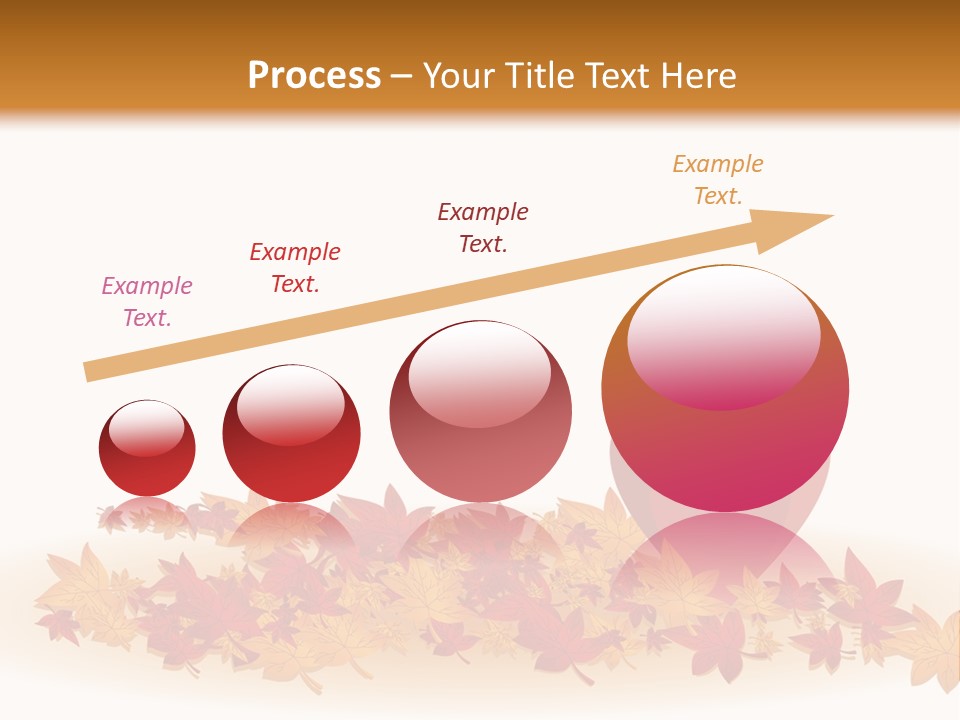A Heart Surrounded By Leaves On A White Background PowerPoint Template
