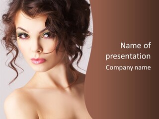 Closeup Glamour Make PowerPoint Template