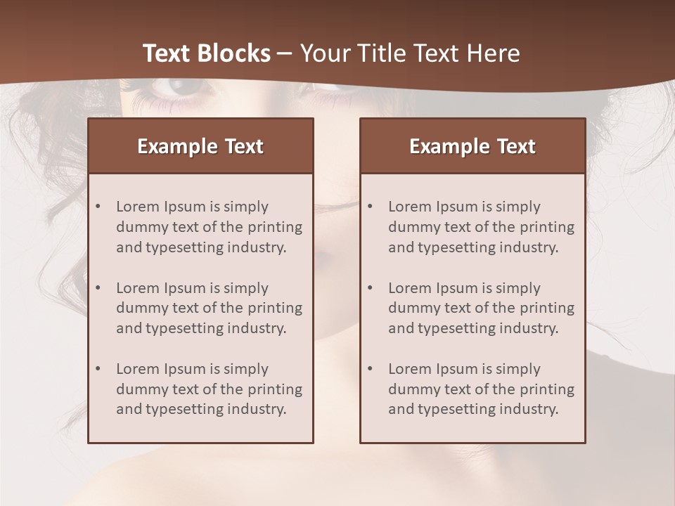 Closeup Glamour Make PowerPoint Template