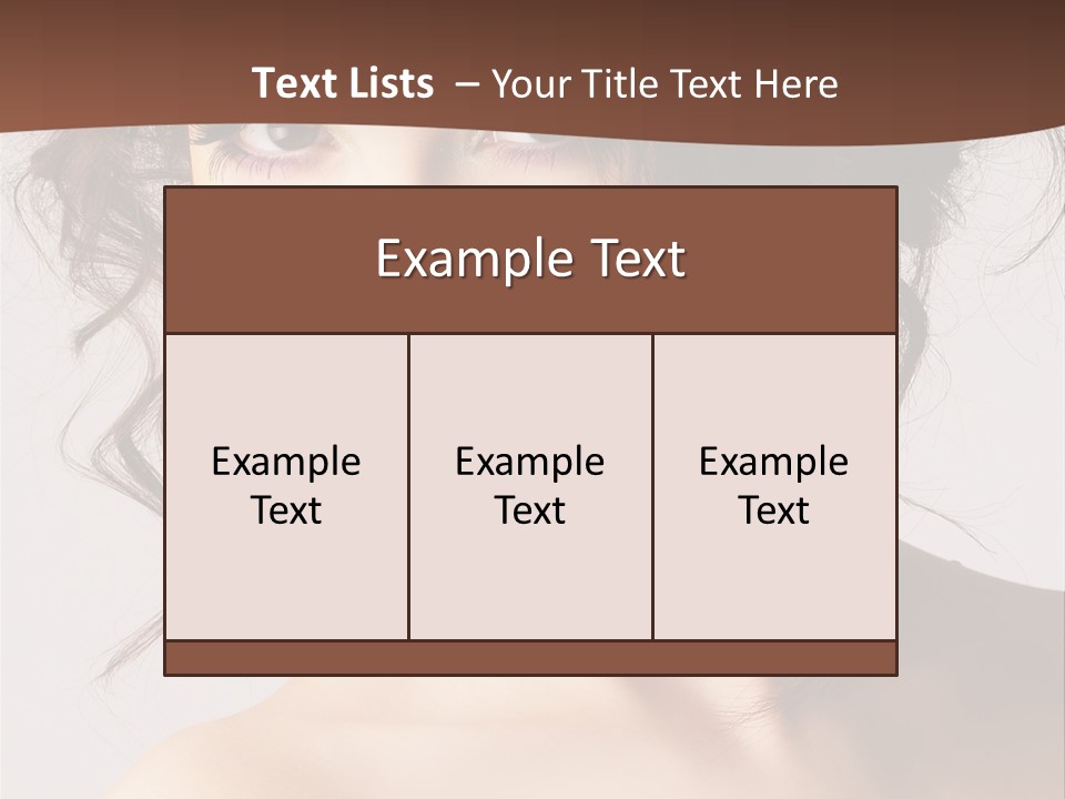 Closeup Glamour Make PowerPoint Template