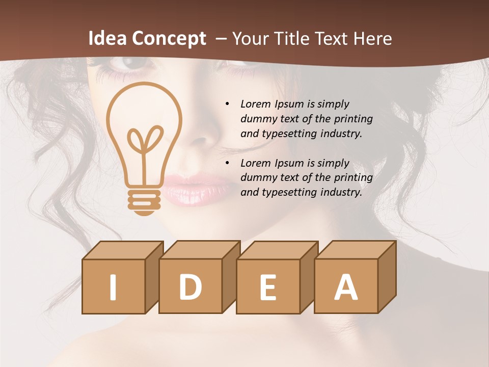 Closeup Glamour Make PowerPoint Template