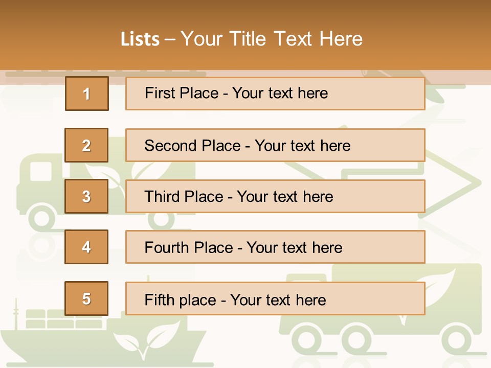 Heavy Truck Chloride PowerPoint Template