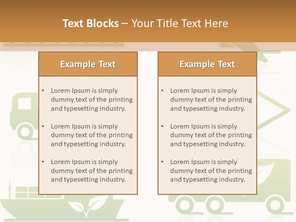 Heavy Truck Chloride PowerPoint Template