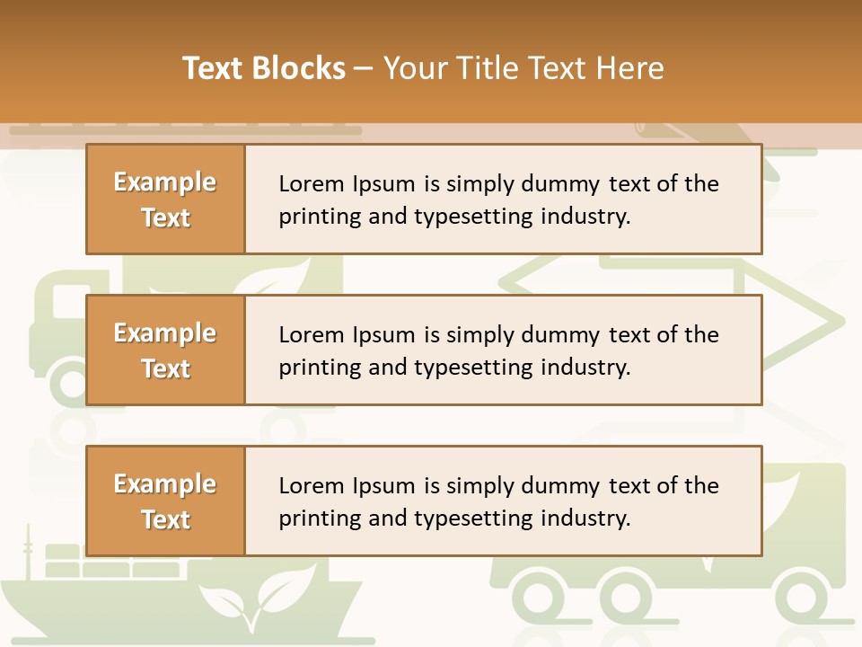 Heavy Truck Chloride PowerPoint Template