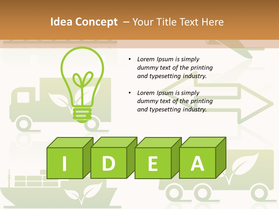 Heavy Truck Chloride PowerPoint Template